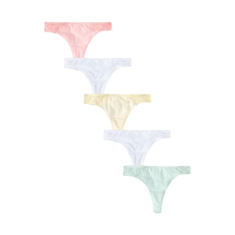 Next Tanga pastelově žlutá / mátová / růžová / bílá 115560349