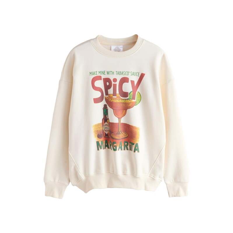 Next Mikina Tabasco Spicy Margarita režná / hnědá / limetková 115560389