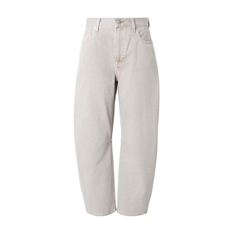 Calvin Klein Jeans Džíny Cropped Barrel světle šedá