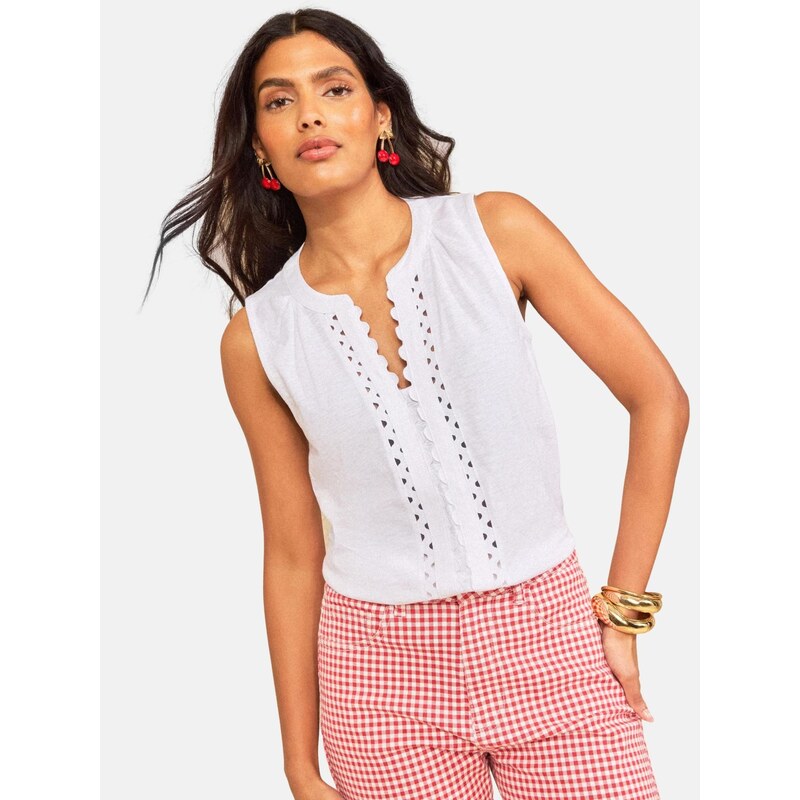 love & roses Top bílá 115560888
