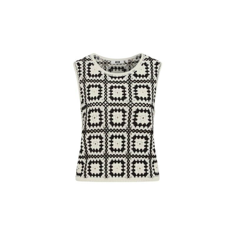 WE Fashion Top černá / bílá 115561544
