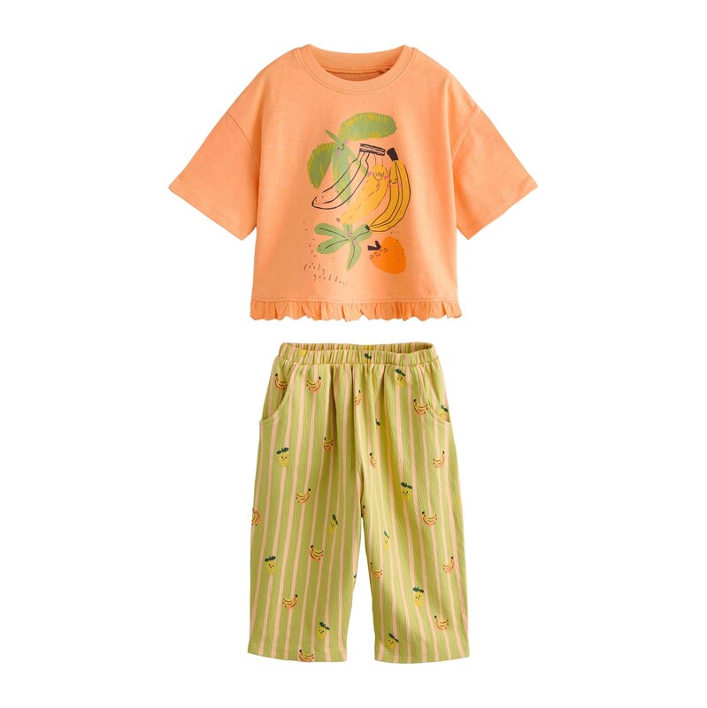 Next Sada světle žlutá / kiwi / oranžová / černá