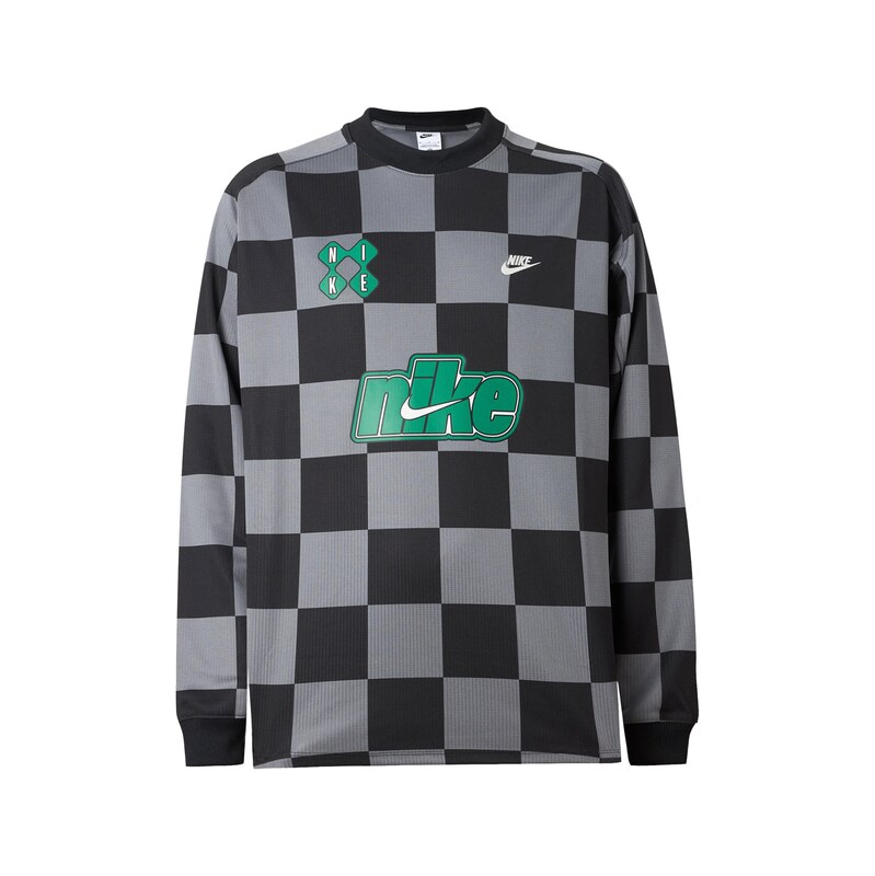 Nike Sportswear Mikina CLUB tmavě šedá / limetková / černá /