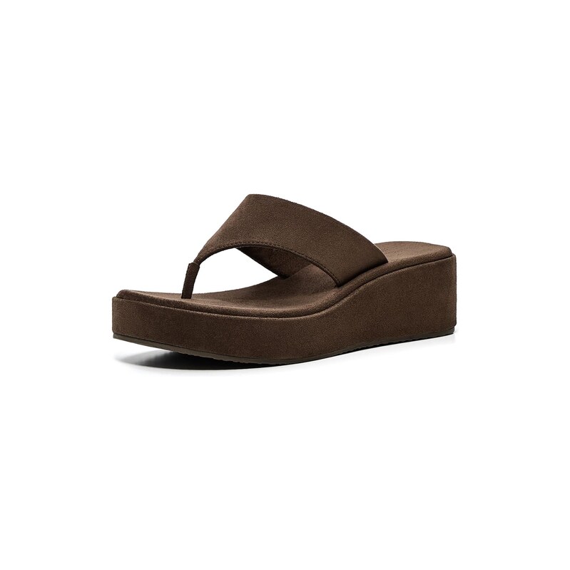 Bershka Žabky hnědá 115561908