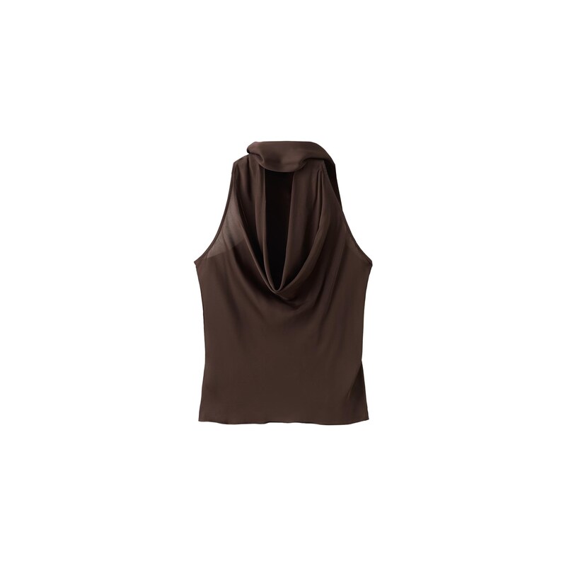 MANGO Top Fleki čokoládová 115561954