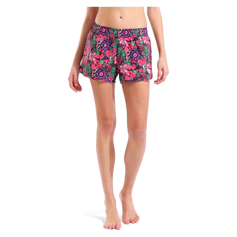 ARENA Plavecké šortky Water Prints Beach Shorts zelená / bobule / pink 115561999