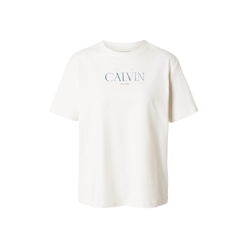 Calvin Klein Jeans Tričko CLASSIC modrá / bílá