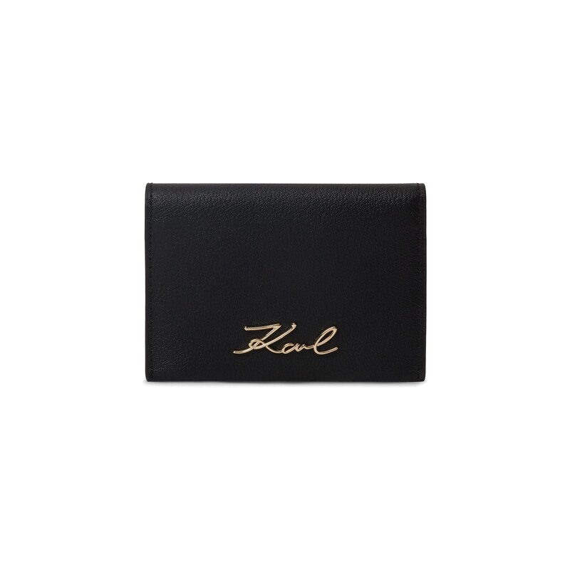 Karl Lagerfeld Pouzdro K/Signature Klappbares Kartenetui černá 115562098