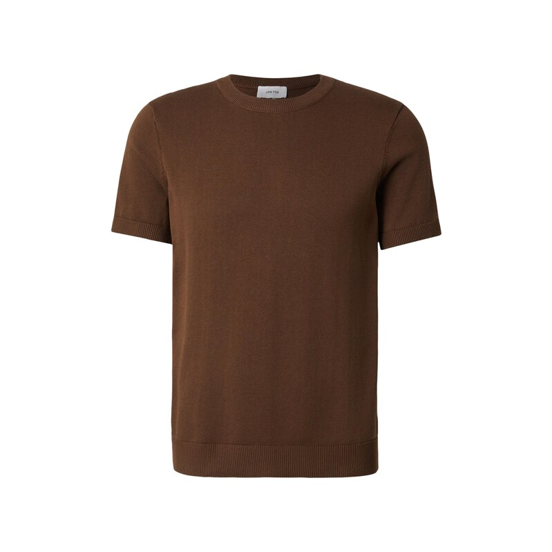 DAN FOX APPAREL Tričko Matteo hnědá