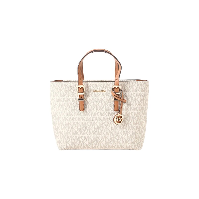 MICHAEL Michael Kors Kabelka slonová kost / karamelová / tmavě hnědá