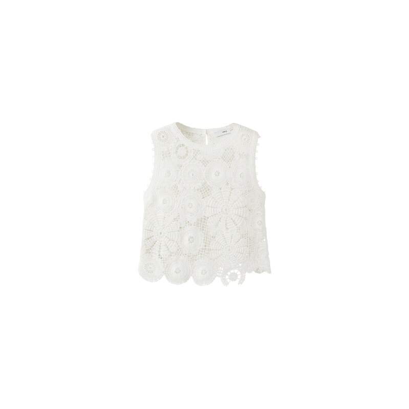 MANGO Kardigany Garden offwhite