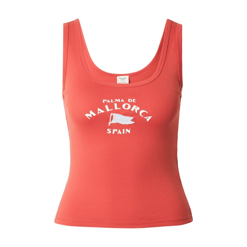 Abercrombie & Fitch Top COASTAL MALLORCA světlemodrá / světle