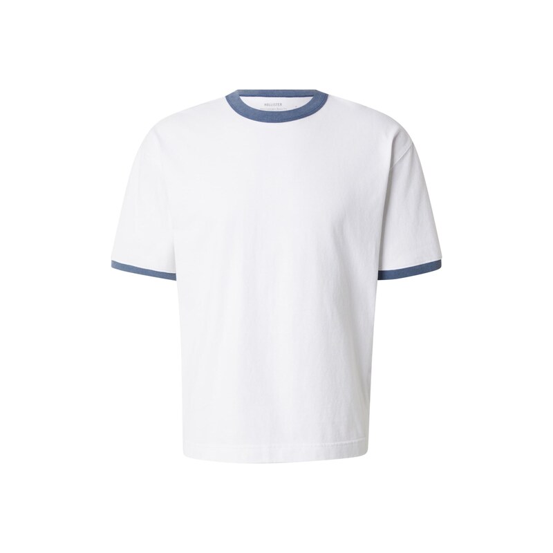 HOLLISTER Tričko 'MAR4' opálová / bílá