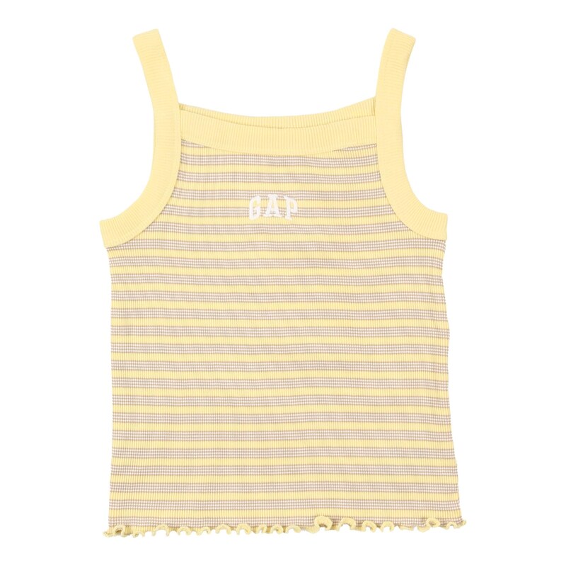 GAP Top světle hnědá / citronově žlutá / bílá