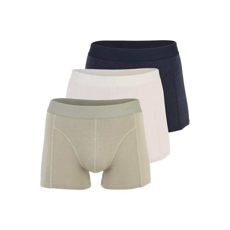 JACK & JONES Boxerky JACGOBS krémová / námořnická modř /