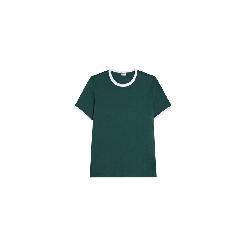 Bershka Tričko šedá / bílá