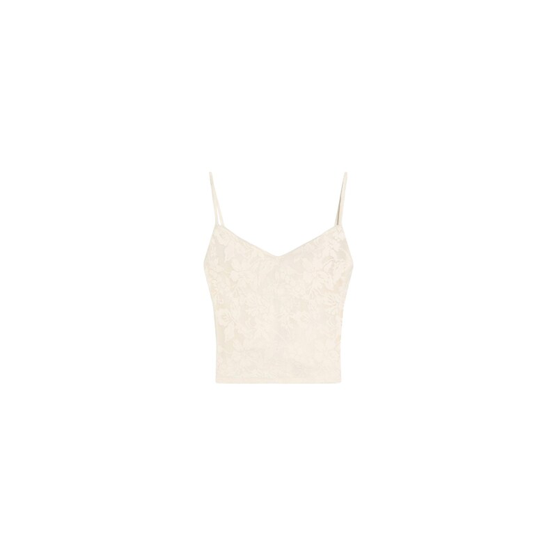 Bershka Top krémová