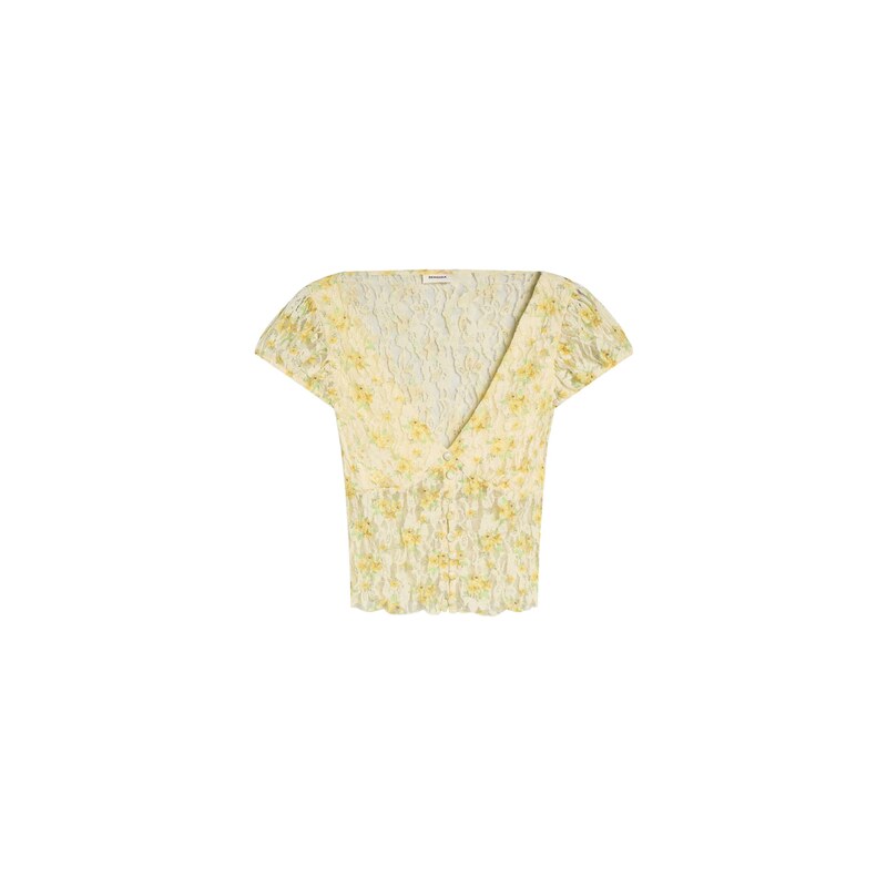 Bershka Halenka žlutá / světle žlutá / světle zelená 115562908