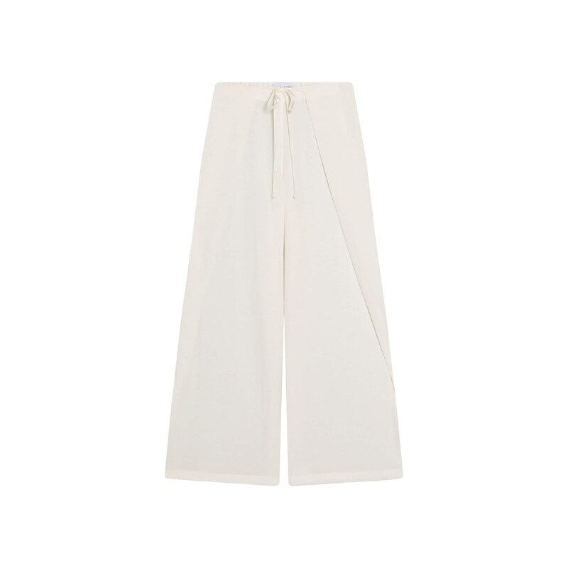 Bershka Kalhoty přírodní bílá 115563059