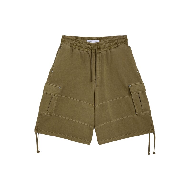 Bershka Kalhoty olivová