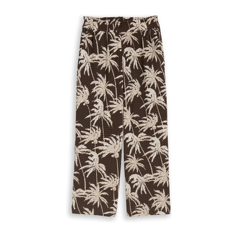 TOM TAILOR DENIM Kalhoty velbloudí / hnědá / bílá 115563039