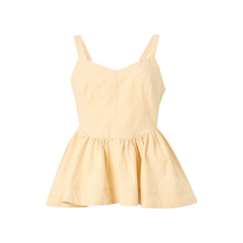 TOPSHOP Top MIRANDA světle žlutá