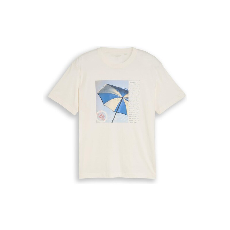 TOM TAILOR Tričko krémová / královská modrá / světlemodrá /