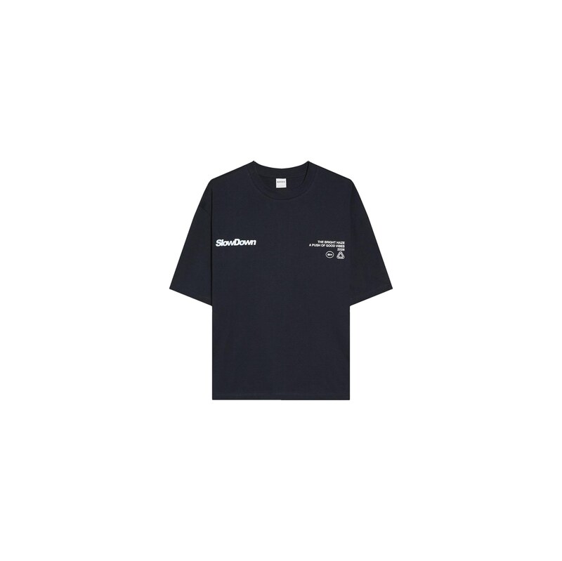 Bershka Tričko námořnická modř / pastelová modrá / bílá
