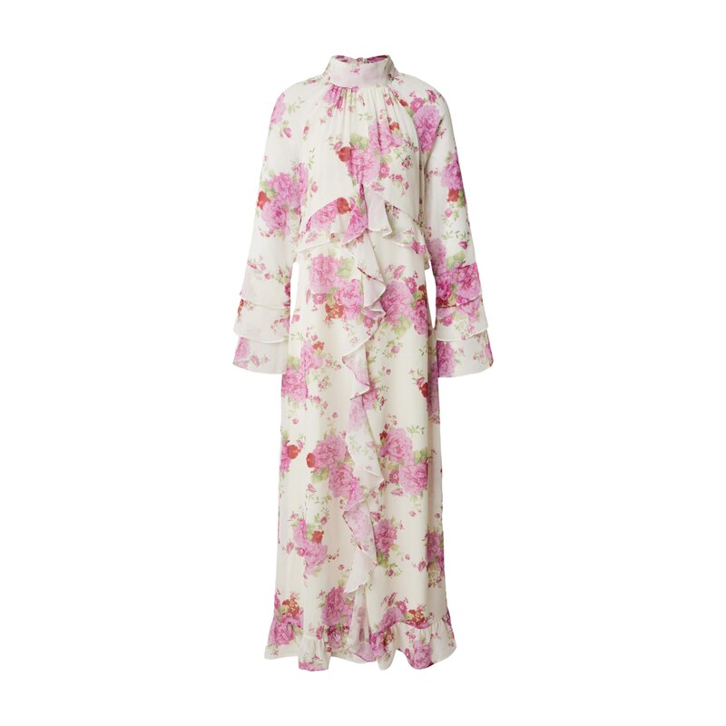 KAVAZI Šaty Romantic chiffon dress růžová / bílá 115563117