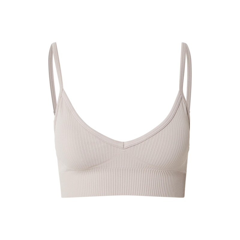Aimn Sportovní podprsenka Ribbed Seamless starobéžová