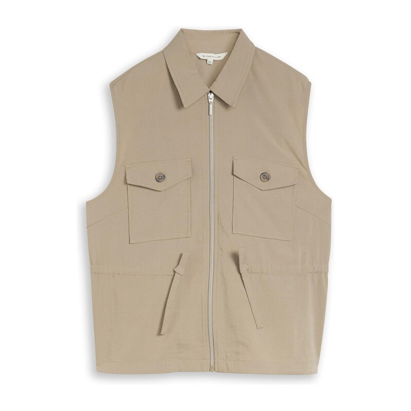 TOM TAILOR Vesta khaki