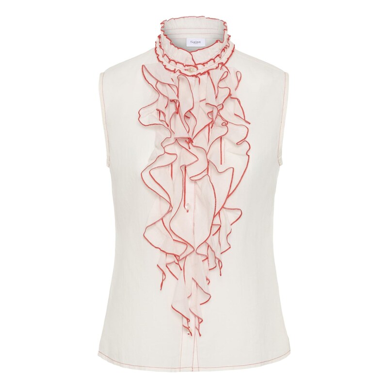 SAINT TROPEZ Halenka červená / bílá 115563061