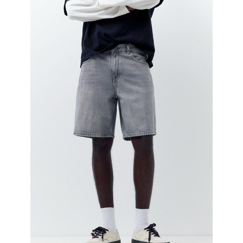 Pull&Bear Džíny šedá džínová