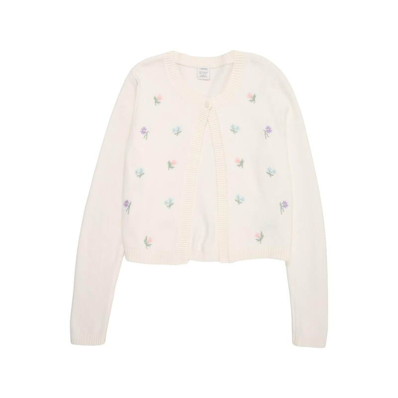 Lindex Kardigan nefritová / světle fialová / růžová / offwhite