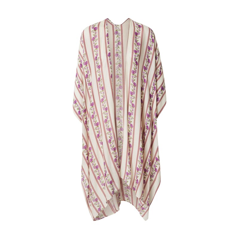 KAVAZI Kimono fialová / bílá 115563437