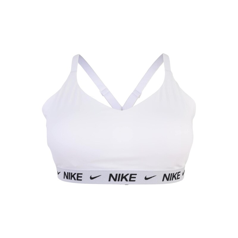 NIKE Sportovní podprsenka INDY černá / bílá