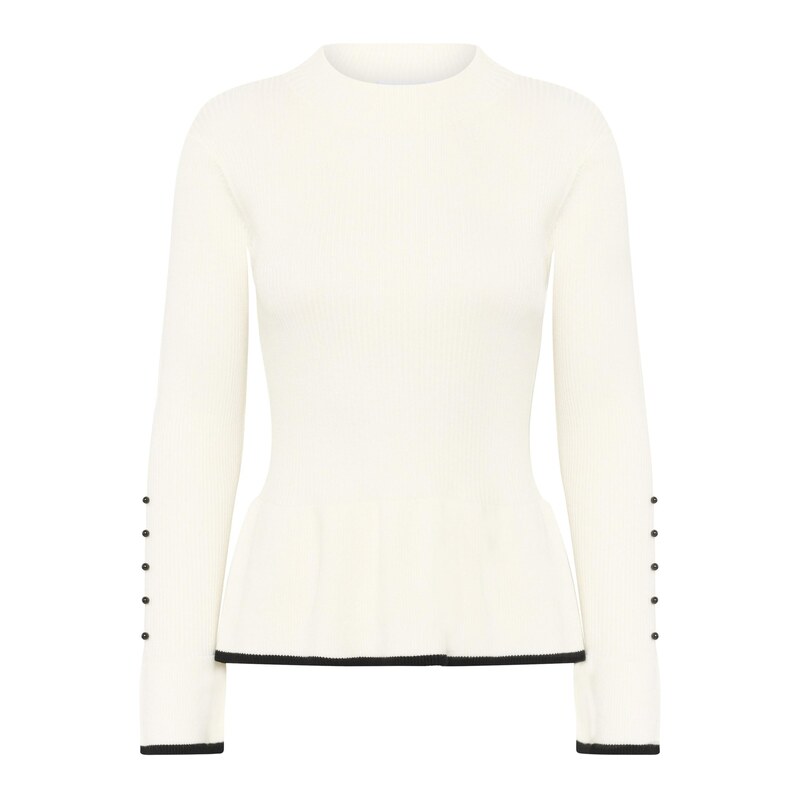 SAINT TROPEZ Svetr Madelaine černá / offwhite 115563507