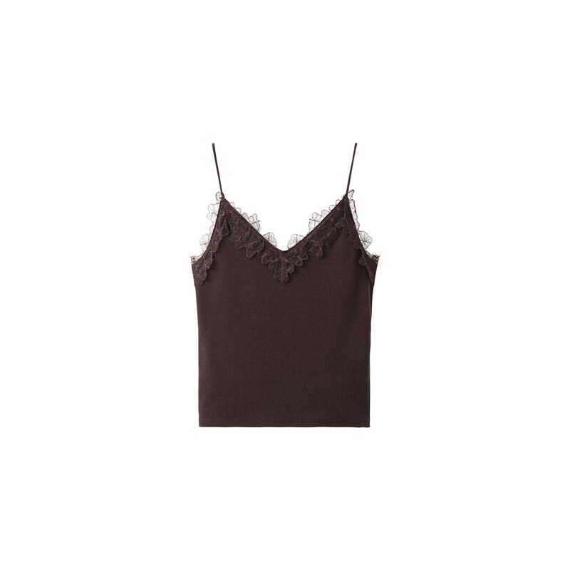 MANGO Top ROMA čokoládová 115563656