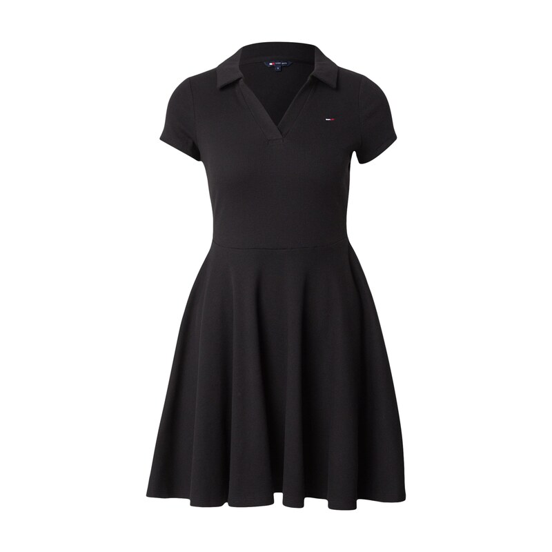 Tommy Jeans Šaty Fit And Flare Mini černá