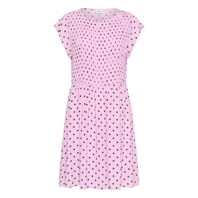 SAINT TROPEZ Šaty SZGisla hnědá / pink 115563717