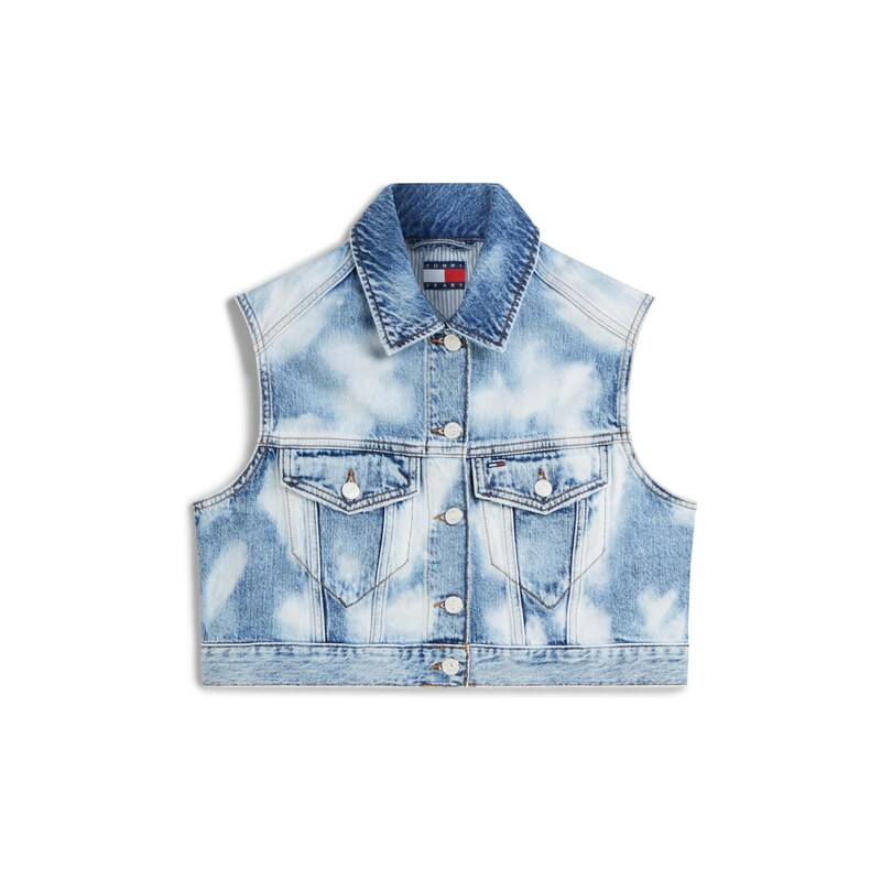 Tommy Jeans Vesta modrá džínovina 115564613