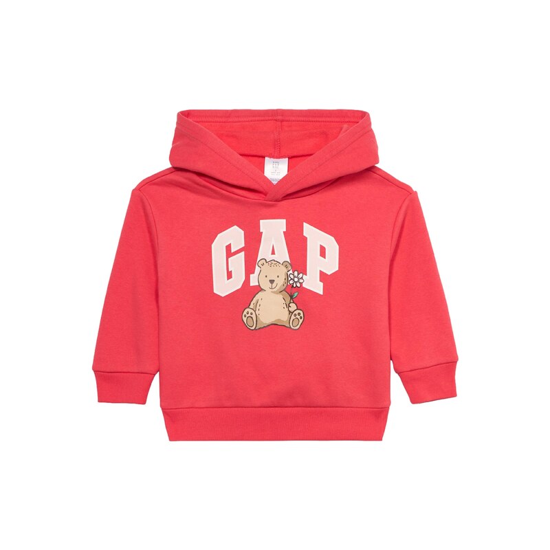 GAP Mikina světle hnědá / malinová / růže / černá