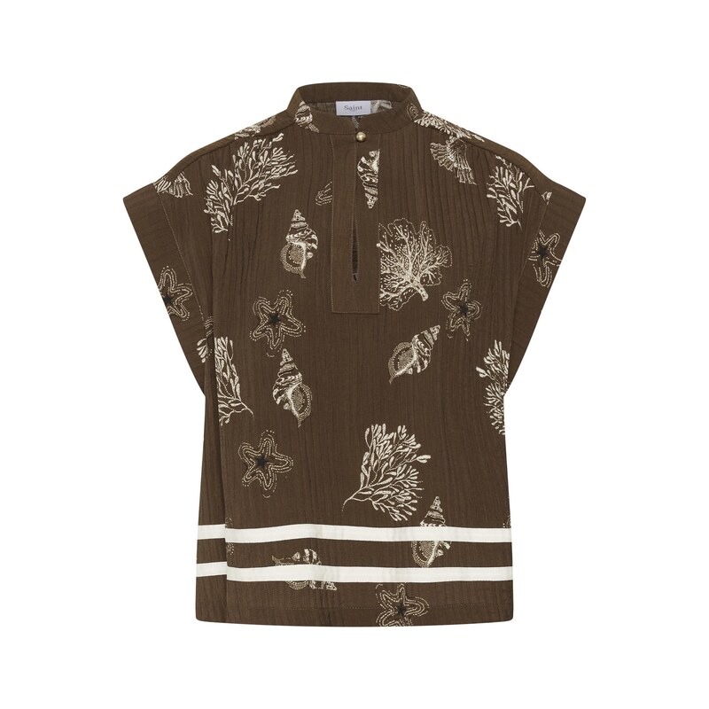 SAINT TROPEZ Halenka RosashellSZ hnědá / bílá 115564329