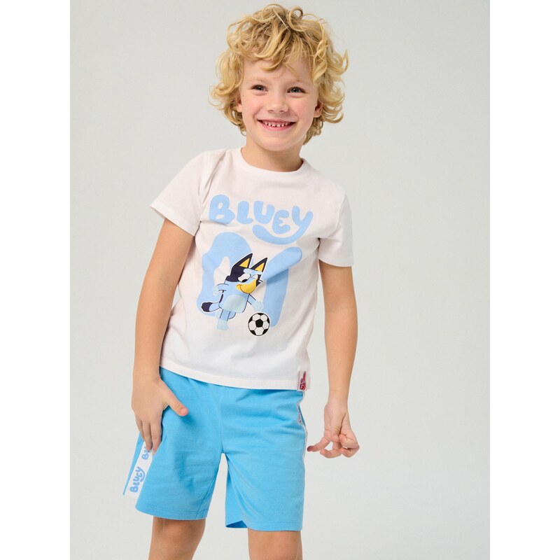 Sinsay - Bavlněné dvoudílné pyžamo Bluey - krémová