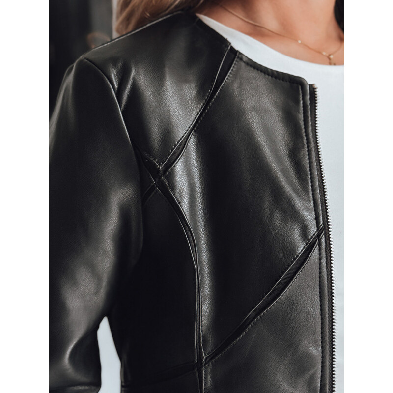 Dámská kožená bunda černá Dstreet model 21990648 - FashionStreet