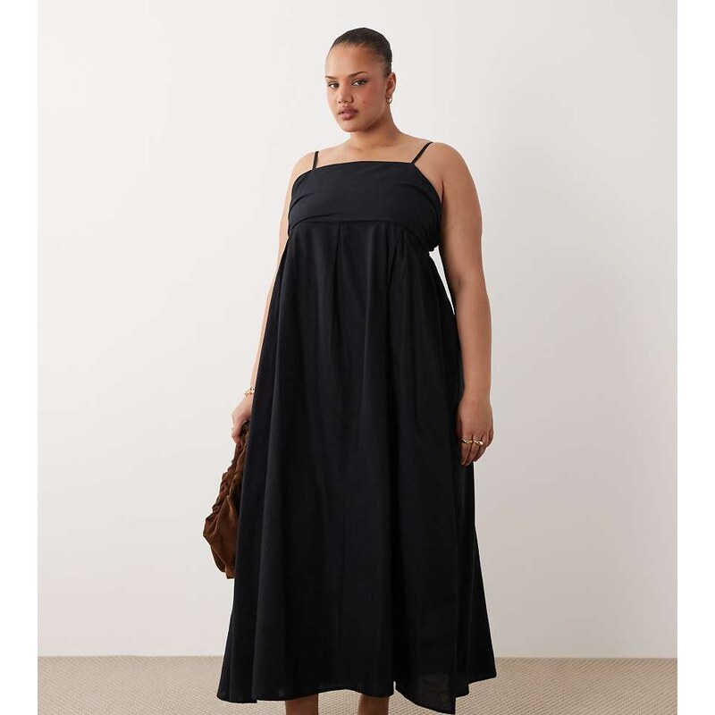 Esmee Curve maxi beach dress in black