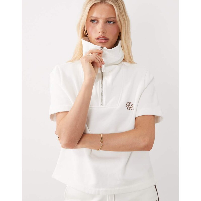 4th & Reckless cotton multiway zip through detail logo embroidered 115566082