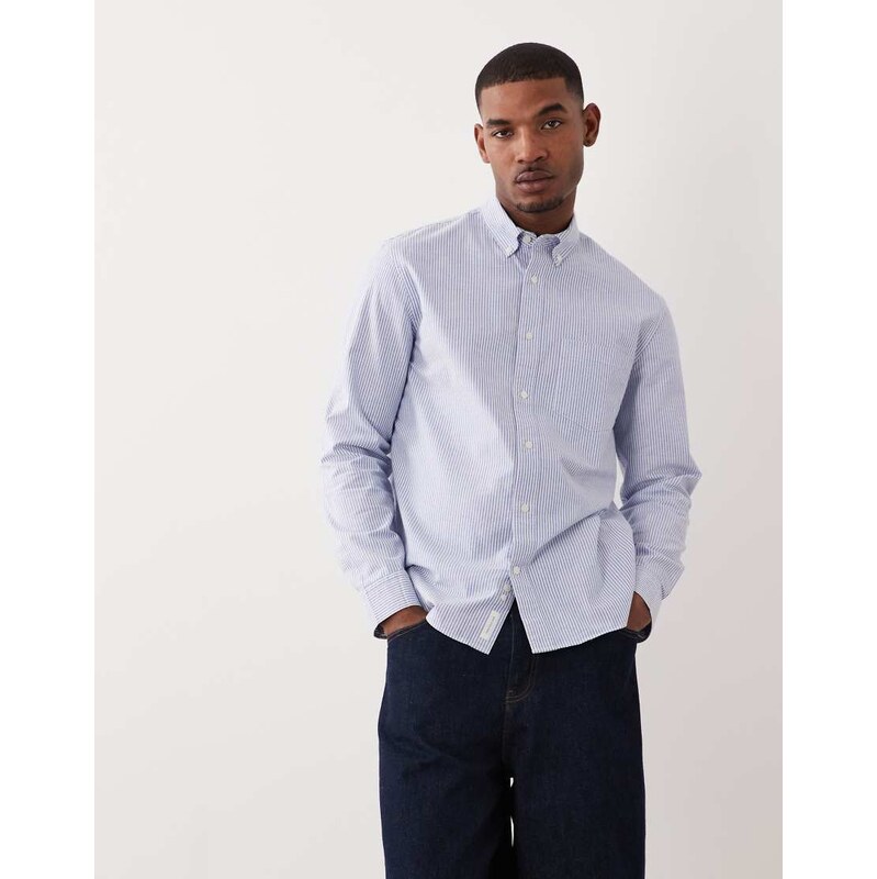 ARKET shirt in light blue stripe