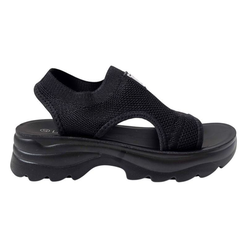 Černé sportovní sandály Laura Biagiotti Textile Black 115566767