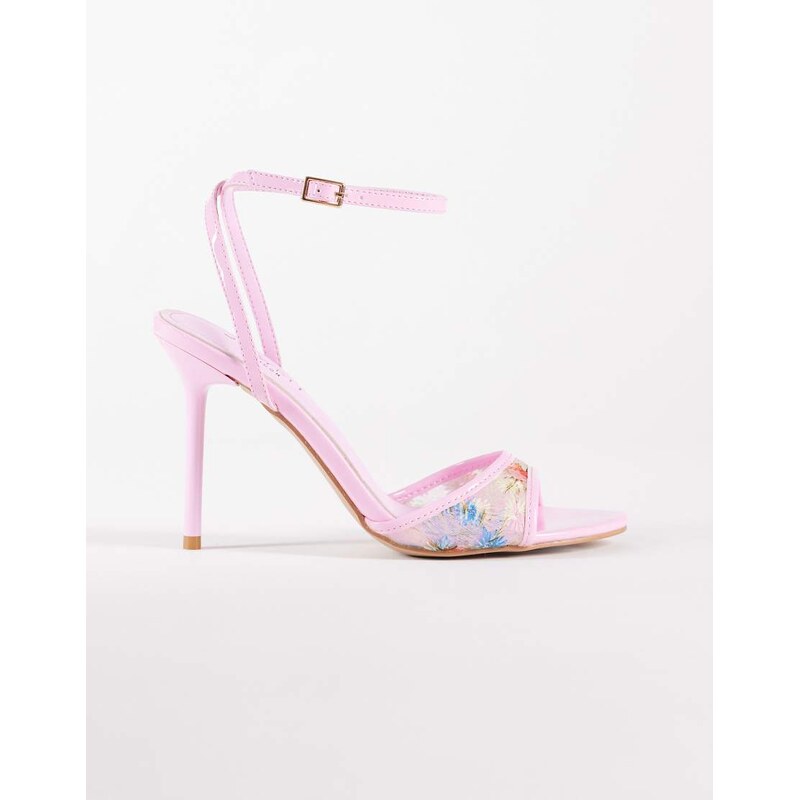 SIMMI Shoes Simmi London Juby heeled sandals with flower embroidery in 115678939